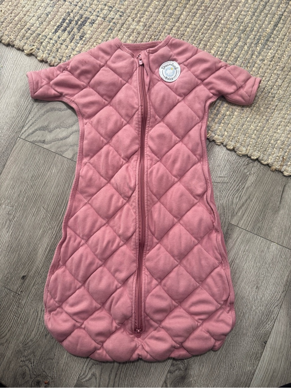 Quilted Pink Sleep Sack with Front Zip